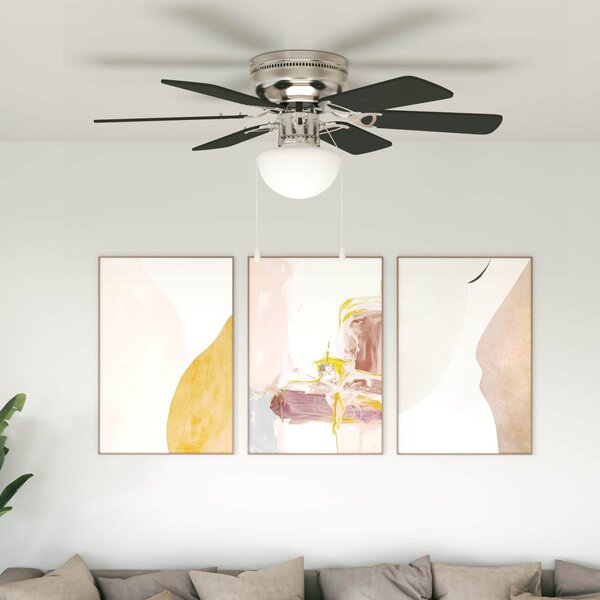 Wentylator sufitowy z lampą Ø 82 cm Czarny