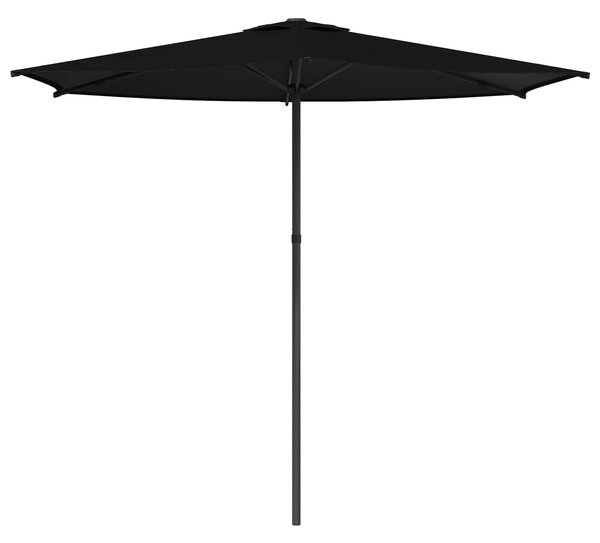 Parasolka ogrodowa 270 x 270 cm Poliester Prostokątny Czarny