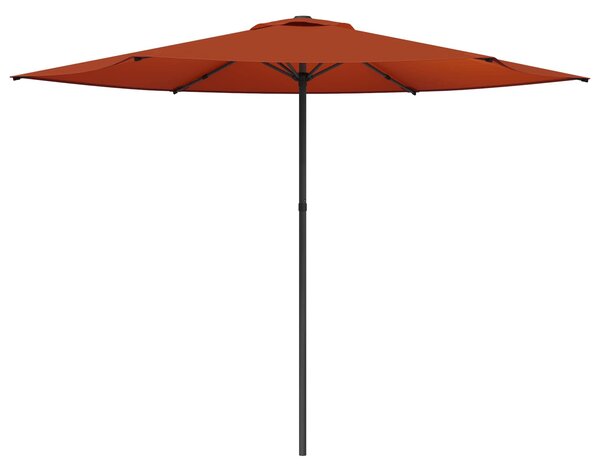 Parasolka ogrodowa 300 x 300 cm Poliester Prostokątny terakota