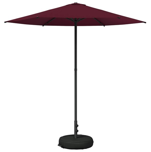 Parasol ogrodowy z podstawą 230 x 230 cm Poliester Prostokątny