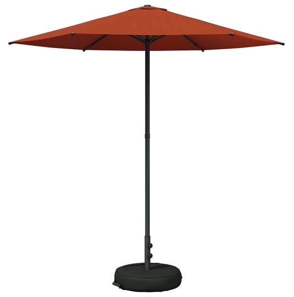 Parasol ogrodowy z podstawą 230 x 230 cm Poliester Prostokątny