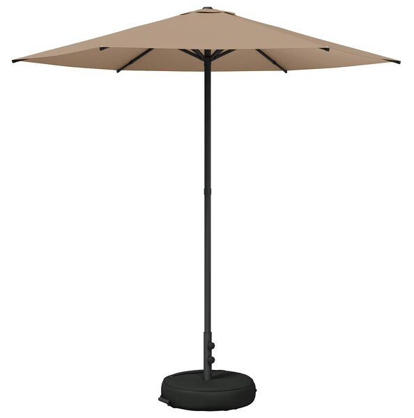 Parasol ogrodowy z podstawą 230 x 230 cm Poliester Prostokątny