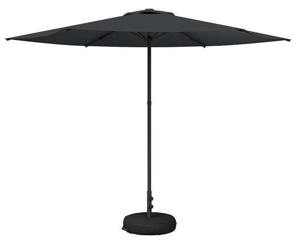 Parasol ogrodowy z podstawą 300 x 300 cm Poliester Prostokątny