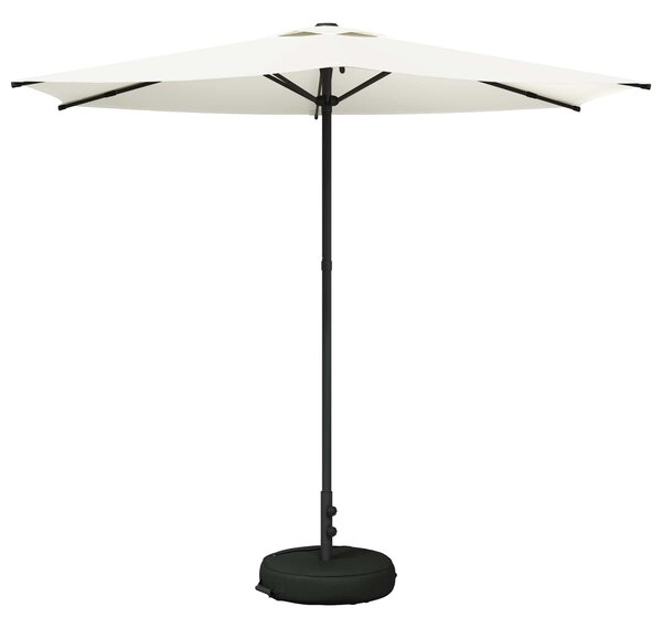 Parasol ogrodowy z podstawą 270 x 270 cm Poliester Prostokątny