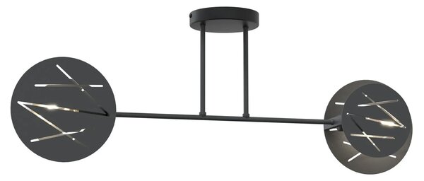 Czarna industrialna lampa sufitowa - D153 P9-P77