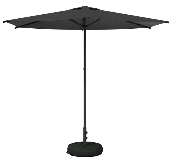 Parasol ogrodowy z podstawą 270 x 270 cm Poliester Prostokątny