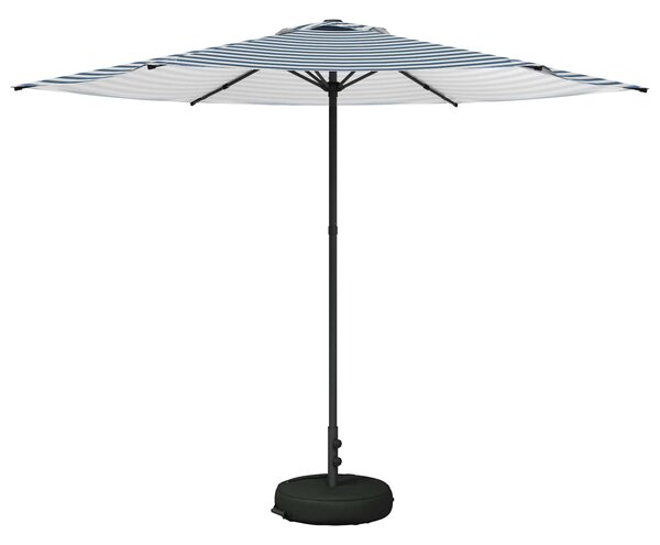 Parasol ogrodowy z podstawą 300 x 300 cm Poliester Prostokątny