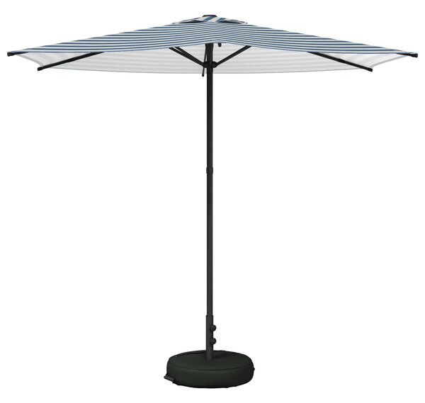 Parasol ogrodowy z podstawą 270 x 270 cm Poliester Prostokątny