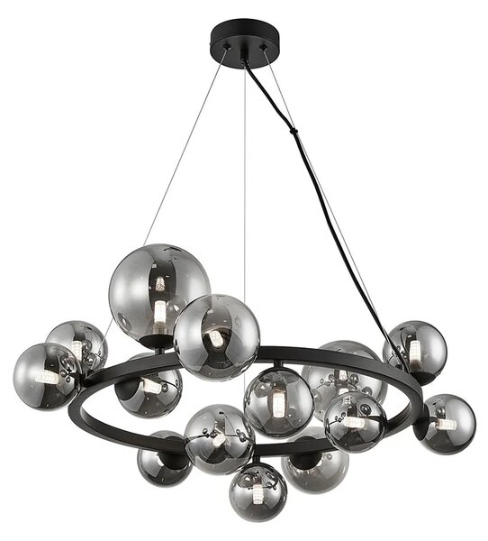 Wisząca lampa z 14 szklanymi kloszami R1-C82