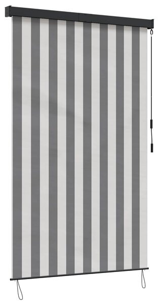 Roleta Antracytowy i biały 60 x 250 cm Materiał i Aluminium
