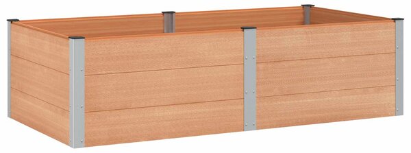 Podniesiona rabata ogrodowa brązowy 200 x 100 x 54 cm