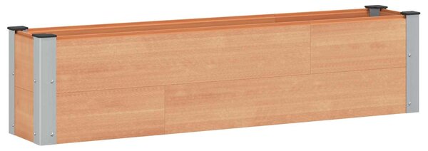 Podniesiona rabata ogrodowa brązowy 150 x 30 x 36 cm