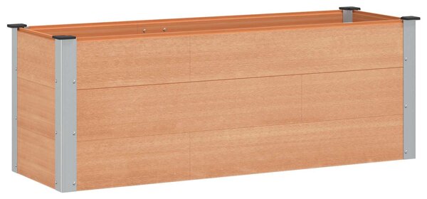 Podniesiona rabata ogrodowa brązowy 150 x 50 x 54 cm