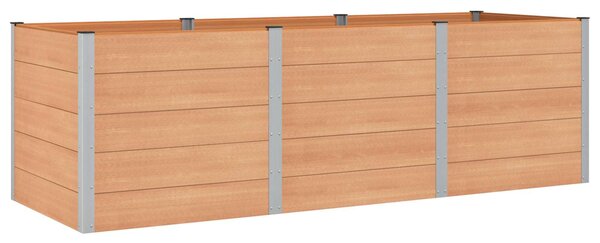 Podniesiona rabata ogrodowa brązowy 300 x 100 x 91 cm