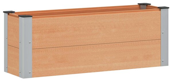 Podniesiona rabata ogrodowa brązowy 100 x 30 x 36 cm