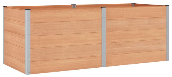 Podniesiona rabata ogrodowa brązowy 250 x 100 x 91 cm