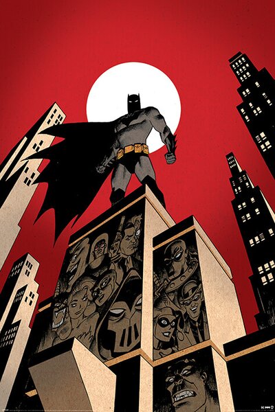 Plakat, Obraz Batman - Villain Skyline, (61 x 91.5 cm)