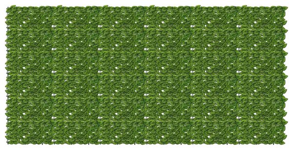 Parawan balkonowy z liśćmi Zielony i Żółty 300 x 150 cm