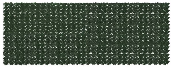 Parawan balkonowy z liśćmi Ciemnozielony 400 x 150 cm