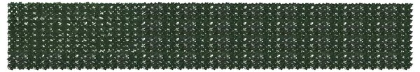 Parawan balkonowy z liśćmi Ciemnozielony 600 x 100 cm