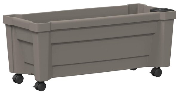 Donica Calypso z kółkami Szary 79 x 35 x 33 cm PP