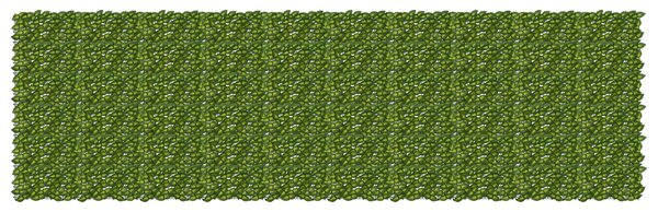 Parawan balkonowy z liśćmi Zielony i Żółty 500 x 150 cm