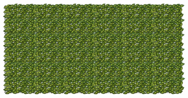 Parawan balkonowy z liśćmi Zielony i Żółty 300 x 150 cm