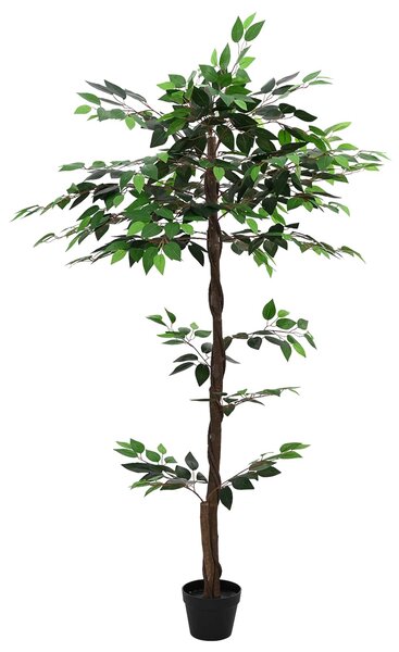 Sztuczna Roślina Fikus zielony 85 x 18 x 160 cm