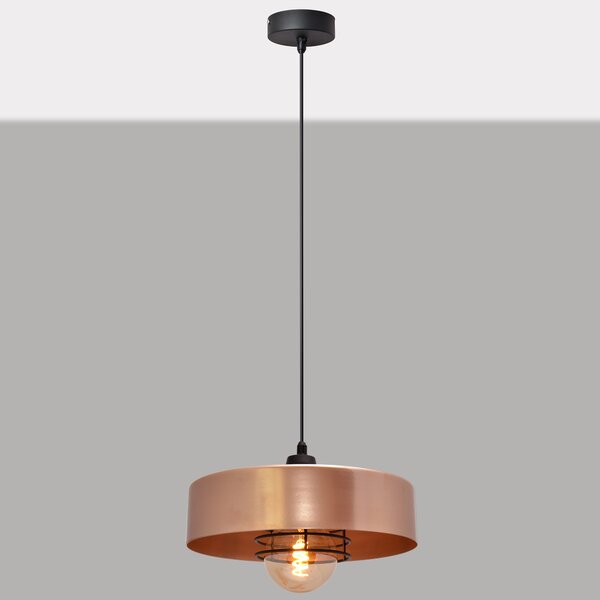 Lampa loft BABILON ROSE GOLD W-KM 151366/1 RG-B+BK