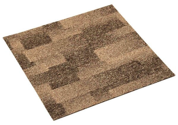 Dywan podłogowy 20 pcs Brązowy 50 x 50 cm PP