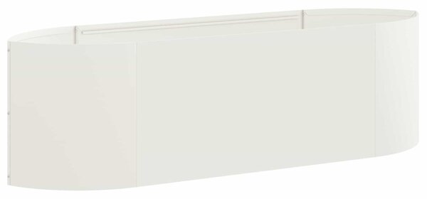 Podniesione Łóżko Ogrodowe Biały 140 x 40 x 40 cm Stal