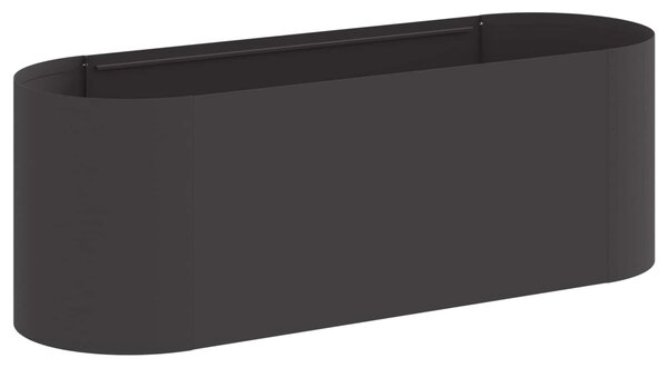 Podniesione Łóżko Ogrodowe Czarny 120 x 40 x 40 cm Stal