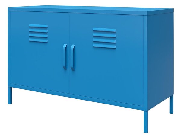 Niebieska metalowa szafka Novogratz Cache, 100x64 cm