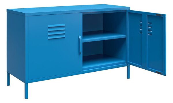 Niebieska metalowa szafka Novogratz Cache, 100x64 cm
