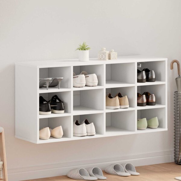 Szafka na buty 103 x 30 x 51 cm Drewno inżynieryjne Biały