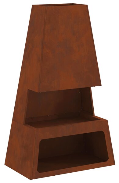 Kominek Brązowy 60 x 35 x 100 cm