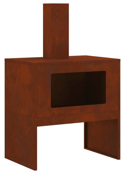 Kominek Brązowy 60 x 40 x 96 cm
