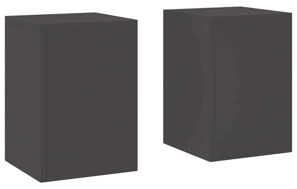Stojak na rośliny 2 pcs Czarny 24 x 24 x 35 cm Stal