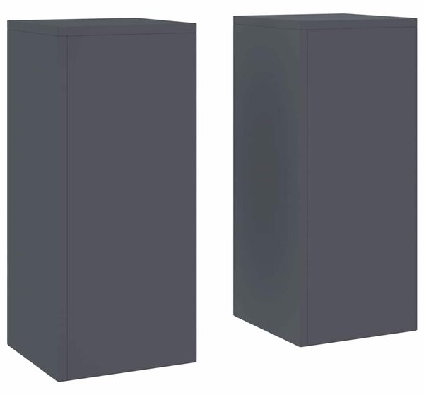 Stojak na rośliny 2 pcs Antracyt 24 x 24 x 55 cm Stal
