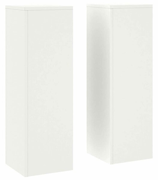 Stojak na rośliny 2 pcs Biały 24 x 24 x 75 cm Stal