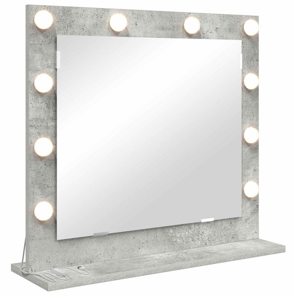 Lustro toaletowe Prostokątny Betonowy szary 60 x 55 x 18 cm