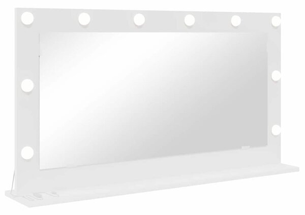 Lustro toaletowe Prostokątny Z lustrem Biały 100 x 55 x 18 cm