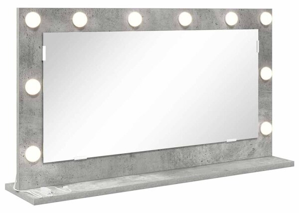 Lustro toaletowe Prostokątny Betonowy szary 80 x 45 x 18 cm