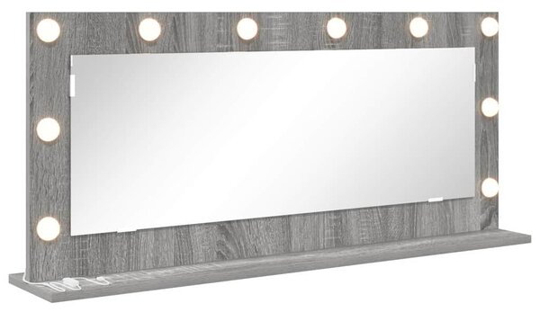 Lustro toaletowe Prostokątny Szary Sonoma 100 x 45 x 18 cm