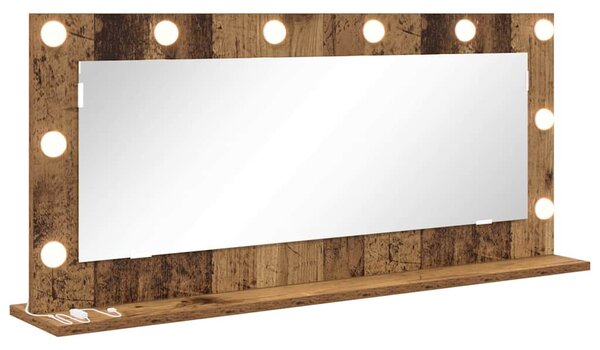 Lustro toaletowe Prostokątny Stare drewno 100 x 45 x 18 cm