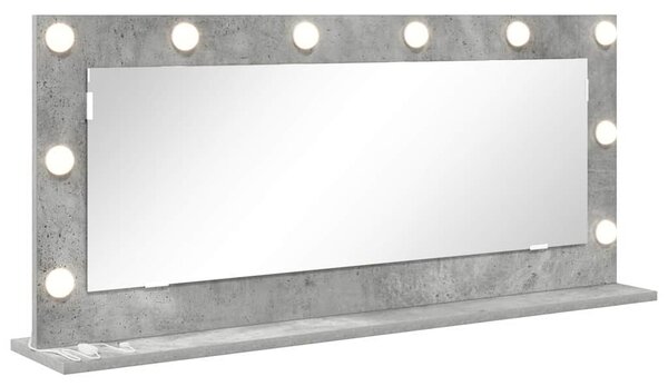 Lustro toaletowe Prostokątny Betonowy szary 100 x 45 x 18 cm