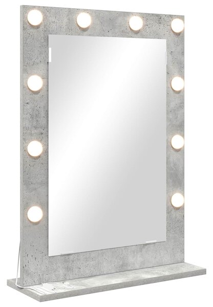 Lustro toaletowe Prostokątny Betonowy szary 70 x 50 x 18 cm