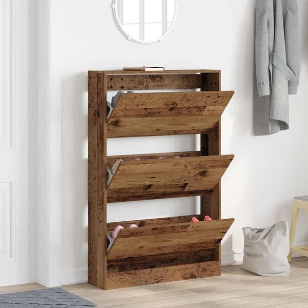Szafka na buty 80 x 21 x 125,5 cm Drewno inżynieryjne