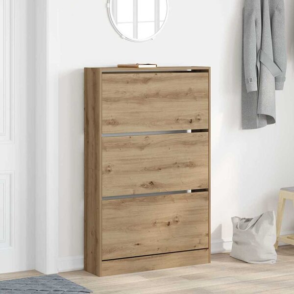 Szafka na buty 80 x 21 x 125,5 cm Drewno inżynieryjne