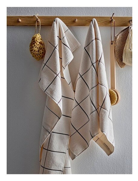 Ręcznik z bawełny organicznej frotte w kolorze kości słoniowej 50x100 cm Vista – Södahl
